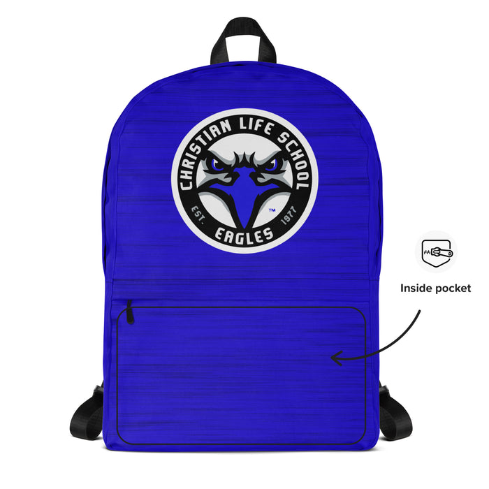 Christian Life School Backpack Royal Blue