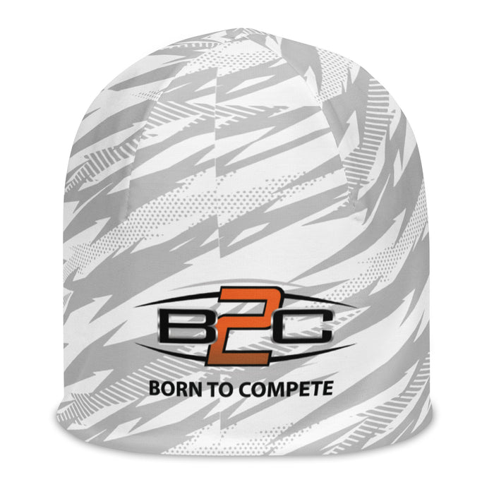 Born To Compete White Camo Beanie