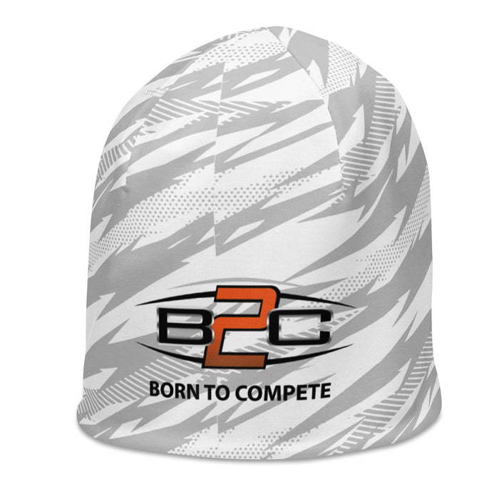 Born To Compete White Camo Beanie