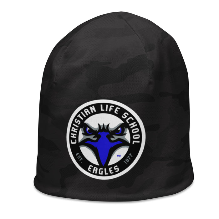 Christian Life School Black Camo Beanie