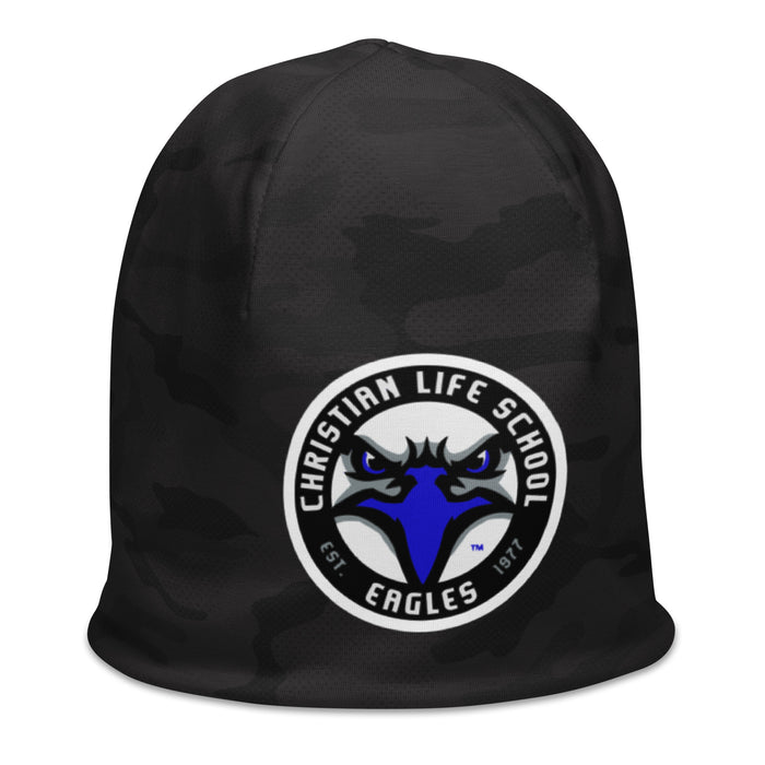 Christian Life School Black Camo Beanie