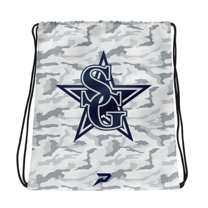 South Gwinnett High School White Camo Drawstring Bag