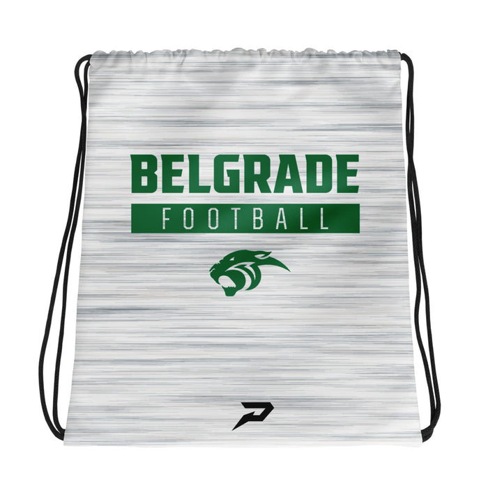 Belgrade High School White Drawstring Bag