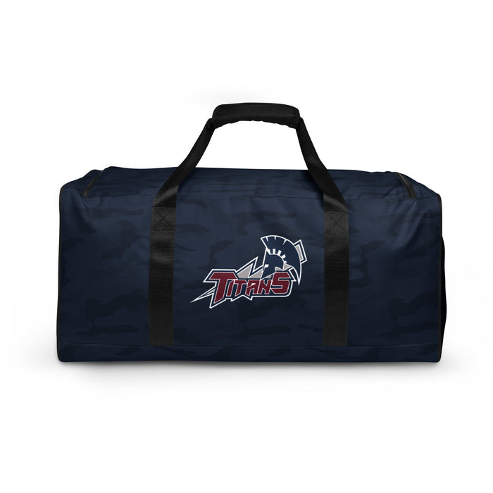 Central Georgia Technical College Game Staff Camo Navy Duffle Bag