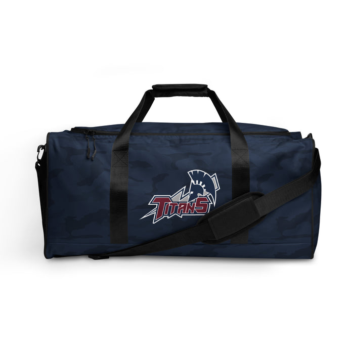 Central Georgia Technical College Game Staff Camo Navy Duffle Bag