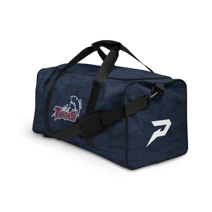 Central Georgia Technical College Game Staff Camo Navy Duffle Bag