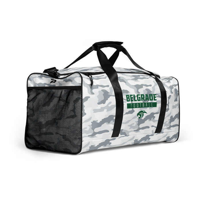 Belgrade High School Duffle Bag - White Camo