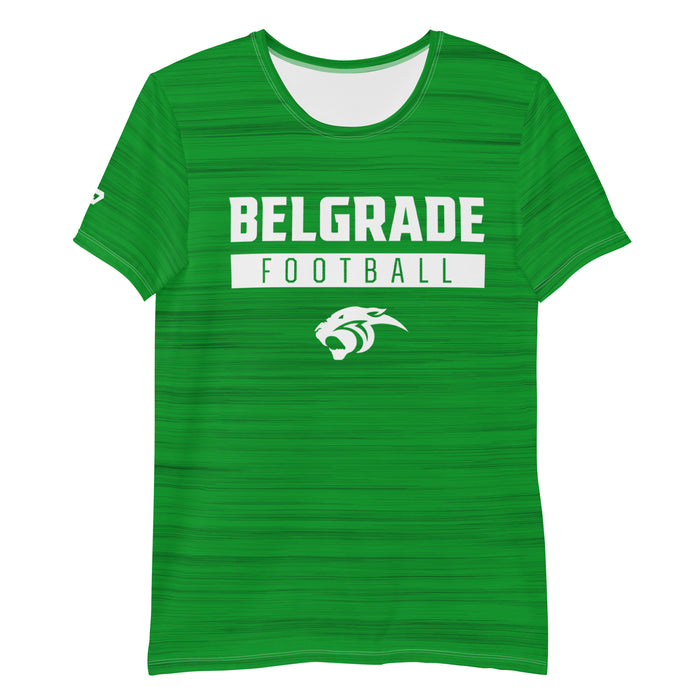 Belgrade High School Football Performance Tee - Heather Kelly