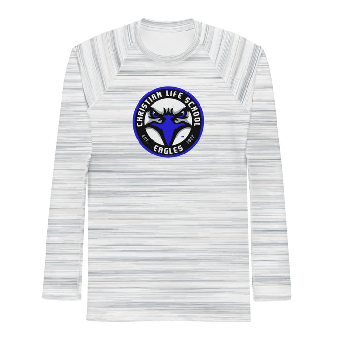 Christian Life School LS Compression Shirt White