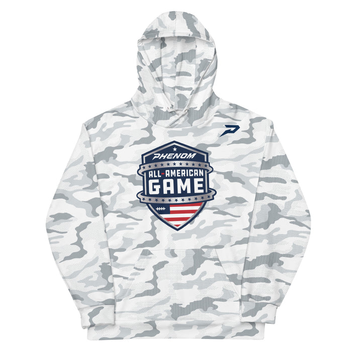 Phenom All-American Game Fans White Camo Unisex Hoodie