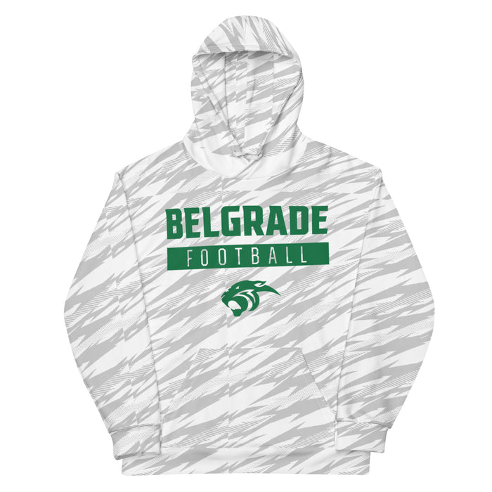 Belgrade High School White Camo Unisex Hoodie