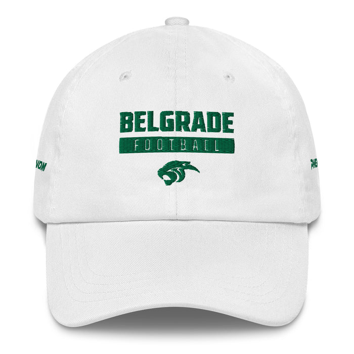 Belgrade high School Unstructured Cap White