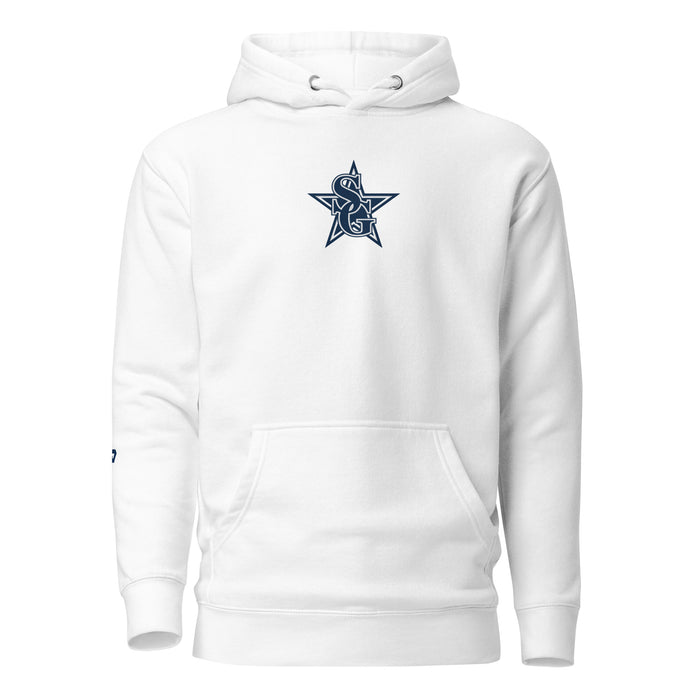 South Gwinnett High School Embroidered Logo Unisex Hoodie - White