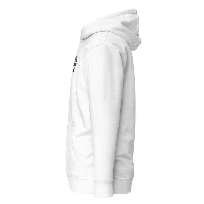 Portal Panthers Embroidered Logo Unisex Hoodie - White