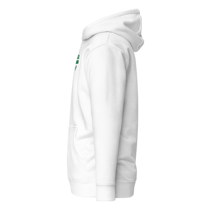 Belgrade High School Embroidered Logo Unisex Hoodie - White