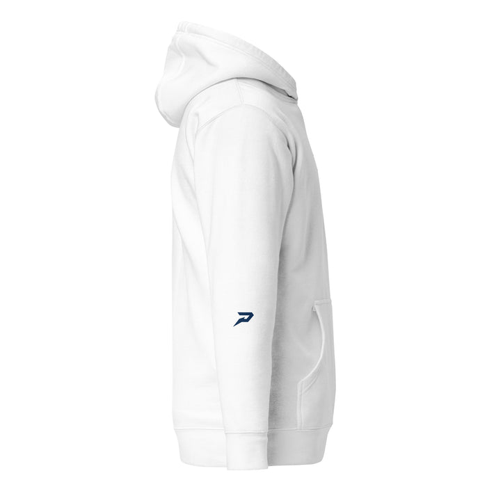 Portal Panthers Embroidered Logo Unisex Hoodie - White