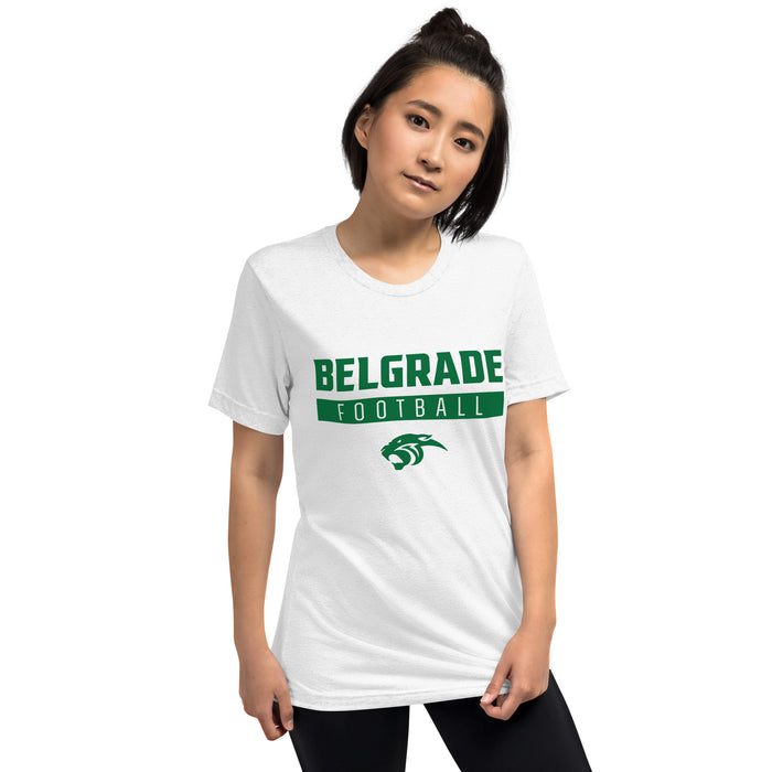 Belgrade High School Tri-Blend Tee - White