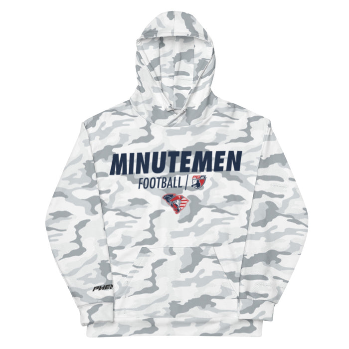 Minutemen Football White Camo Hoodie