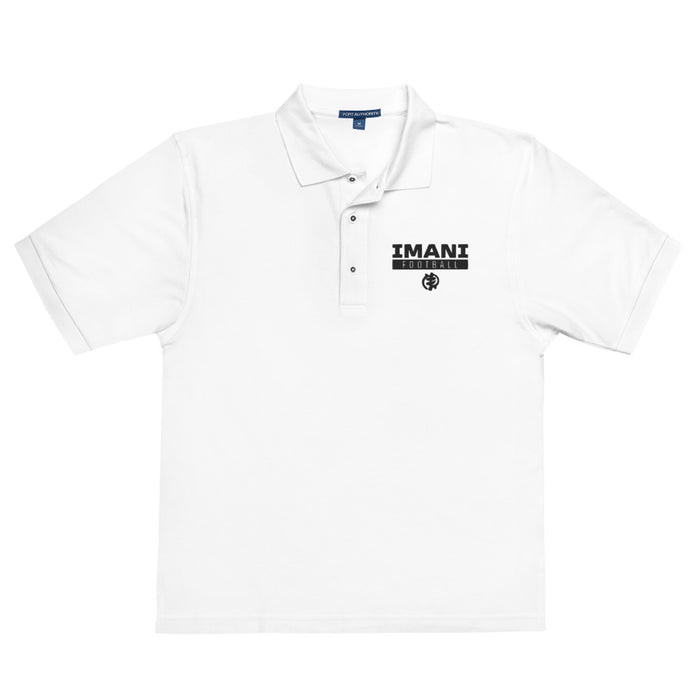 Imani Black Logo Men's Premium Polo