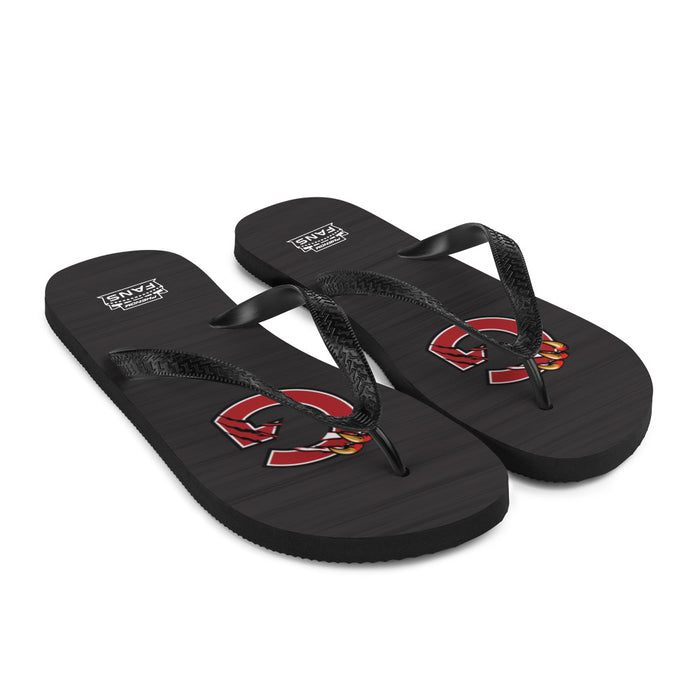 Gainesville VA Glogo Black  Flip-Flops